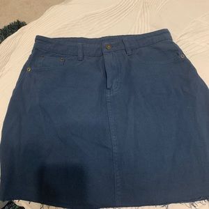 NEW francesca’s Teal Denim Skirt
